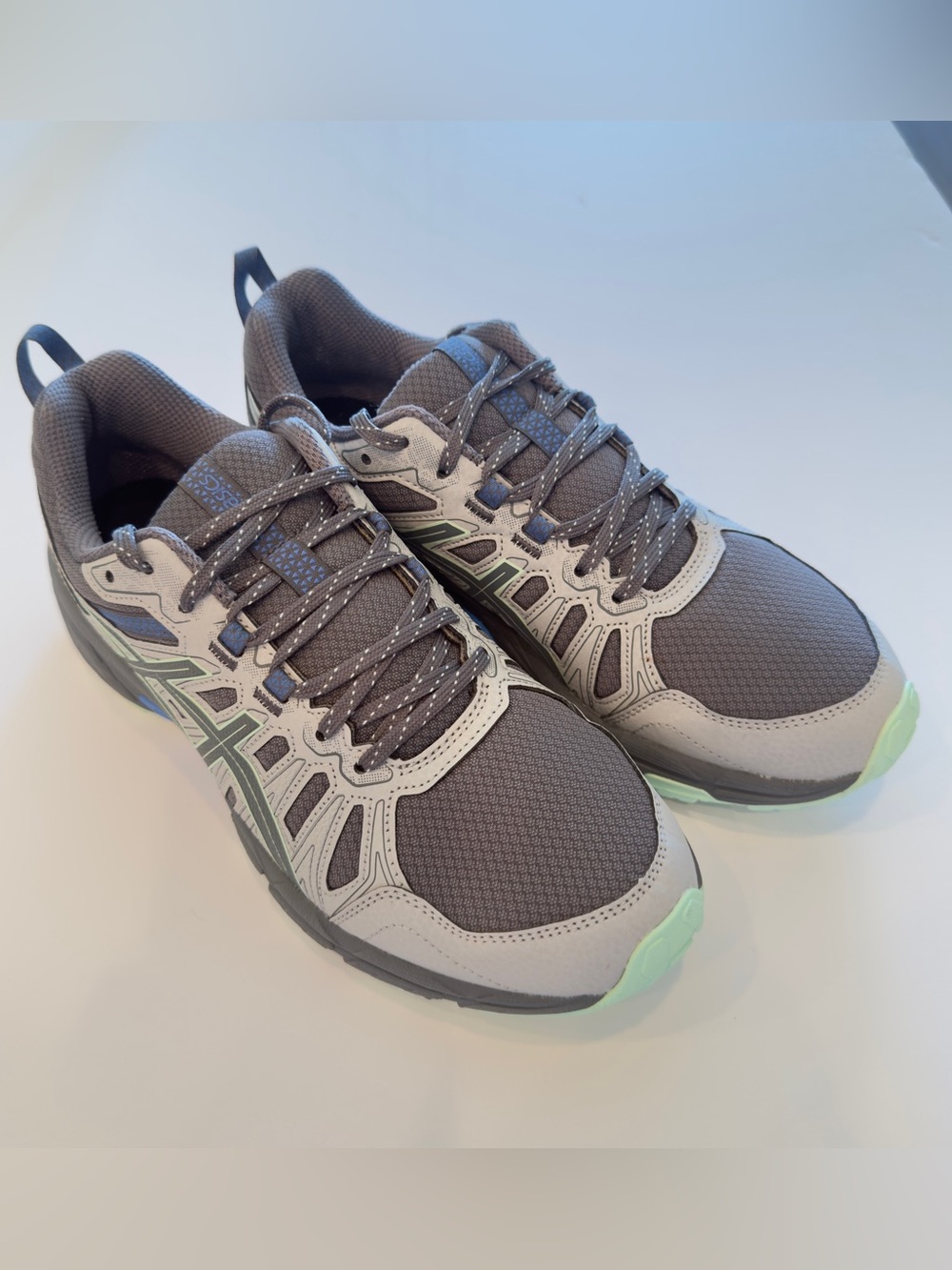 ASICS GEL-Venture 7 Women's Trail Running Shoes in Sheet Rock & Ice Mint Size 9
